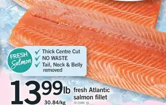 Fortinos FRESH ATLANTIC SALMON FILLET offer