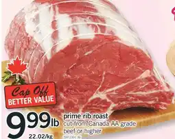 Fortinos PRIME RIB ROAST offer