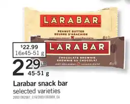 Fortinos LARABAR SNACK BAR, 45-51 G offer