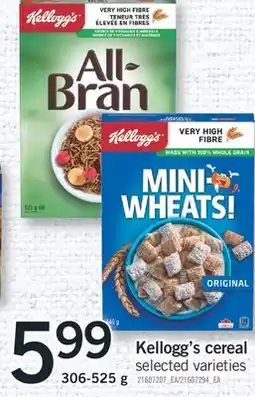 Fortinos KELLOGG'S CEREAL, 306-525 g offer