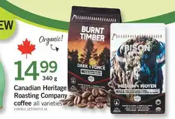 Fortinos CANADIAN HERITAGE ROASTING COMPANY COFFEE, 340 G offer