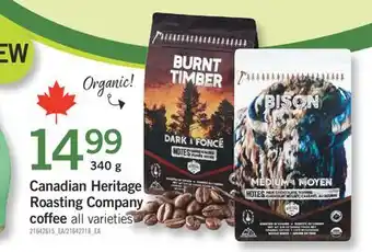 Fortinos CANADIAN HERITAGE ROASTING COMPANY COFFEE, 340 G offer
