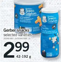 Fortinos GERBER SNACKS, 42-192 g offer