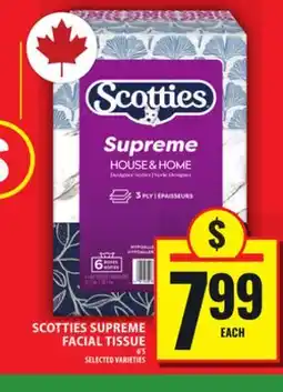 Food Basics SCOTTIES SUPREME FACIAL TISSUE offer