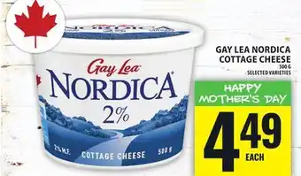 Food Basics GAY LEA NORDICA COTTAGE CHEESE offer