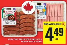 Food Basics SELECTION FRESH PORK SAUSAGES offer