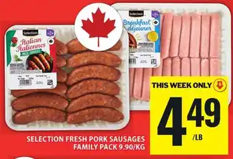 Food Basics SELECTION FRESH PORK SAUSAGES offer