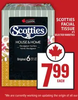Food Basics SCOTTIES FACIAL TISSUE offer