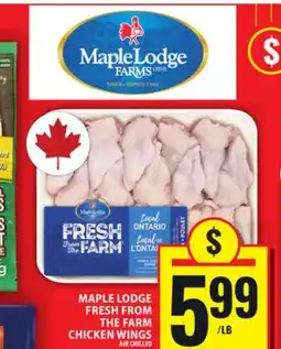 Food Basics MAPLE LODGE FRESH FROM THE FARM CHICKEN WINGS AIR CHILLED offer