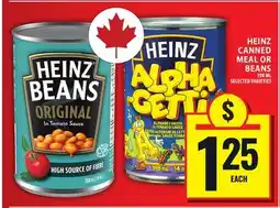 Food Basics HEINZ CANNED MEAL OR BEANS offer