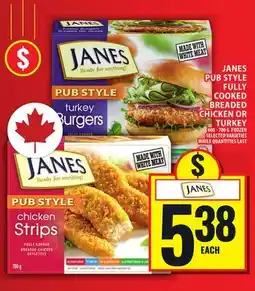 Food Basics JANES PUB STYLE FULLY COOKED BREADED CHICKEN OR TURKEY offer