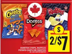 Food Basics DORITOS CHIPS, RUFFLES POTATO CHIPS OR CHEETOS offer