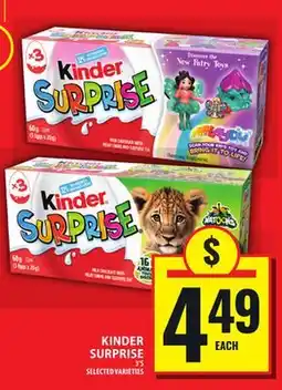 Food Basics KINDER SURPRISE offer
