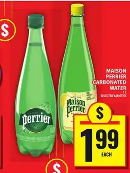 Food Basics MAISON PERRIER CARBONATED WATER offer