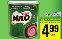 Food Basics NESTLÉ MILO DRINK MIX offer