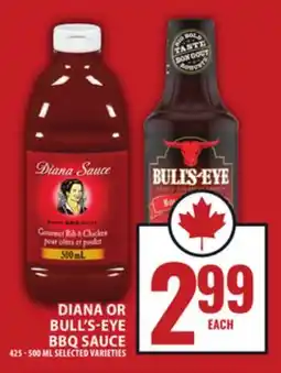 Food Basics DIANA OR BULL'S-EYE BBQ SAUCE offer