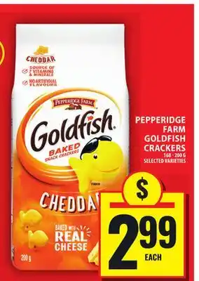 Food Basics PEPPERIDGE FARM GOLDFISH CRACKERS offer