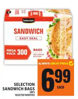 Food Basics SELECTION SANDWICH BAGS offer