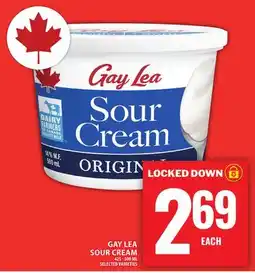 Food Basics GAY LEA SOUR CREAM offer