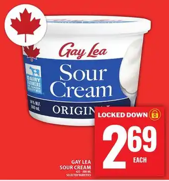 Food Basics GAY LEA SOUR CREAM offer