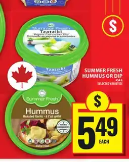 Food Basics SUMMER FRESH HUMMUS OR DIP offer