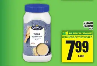 Food Basics CEDAR TAHINI offer