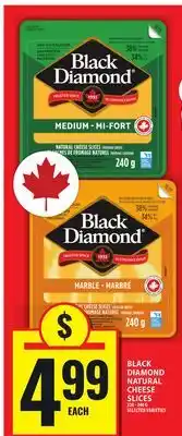 Food Basics BLACK DIAMOND NATURAL CHEESE SLICES offer