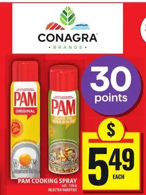 Food Basics PAM COOKING SPRAY offer