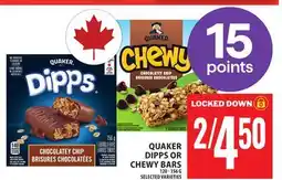 Food Basics QUAKER DIPPS OR CHEWY BARS offer