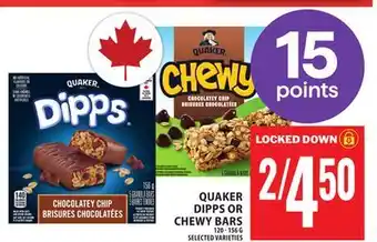 Food Basics QUAKER DIPPS OR CHEWY BARS offer