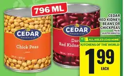 Food Basics CEDAR RED KIDNEY BEANS OR CHICKPEAS offer