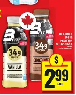 Food Basics BEATRICE B-FIT PROTEIN MILKSHAKE offer
