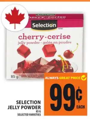 Food Basics SELECTION JELLY POWDER offer