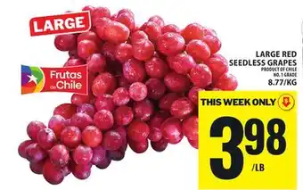 Food Basics LARGE RED SEEDLESS GRAPES offer