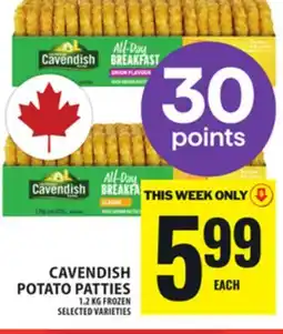 Food Basics CAVENDISH POTATO PATTIES offer