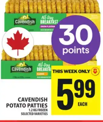 Food Basics CAVENDISH POTATO PATTIES offer