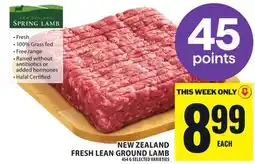 Food Basics NEW ZEALAND FRESH LEAN GROUND LAMB offer