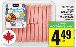 Food Basics SELECTION FRESH BREAKFAST SAUSAGES FAMILY PACK offer