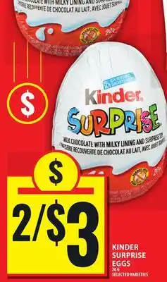 Food Basics KINDER SURPRISE EGGS offer