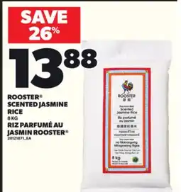 Independent Grocer ROOSTER SCENTED JASMINE RICE, 8 KG offer