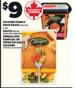 Independent Grocer OLIVIERI FAMILY PACK PASTA, 500-700 G OR SAUCE 600 ML offer