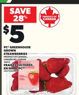 Independent Grocer PC GREENHOUSE GROWN STRAWBERRIES, 340 G offer