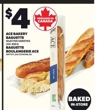Independent Grocer ACE BAKERY BAGUETTE, 325-400 G offer