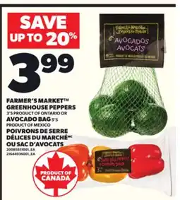 Independent Grocer FARMER'S MARKET GREENHOUSE PEPPERS 3'S OR AVOCADO BAG, 5'S offer