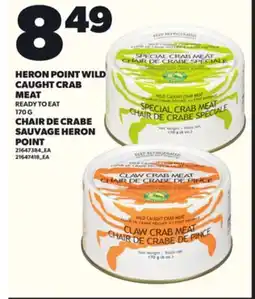 Independent Grocer HERON POINT WILD CAUGHT CRAB MEAT , 170 G offer