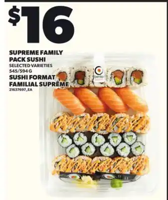 Independent Grocer SUPREME FAMILY PACK SUSHI, 545/594 G offer