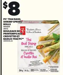Independent Grocer PC THAI BASIL SHRIMP SPRING, 294 G offer