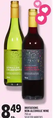 Metro INVITATIONS NON-ALCOHOLIC WINE offer