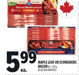 Metro MAPLE LEAF OR SCHNEIDERS BACON offer