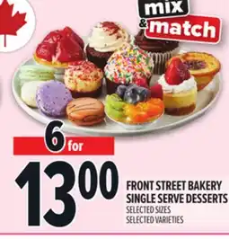 Metro FRONT STREET BAKERY SINGLE SERVE DESSERTS offer